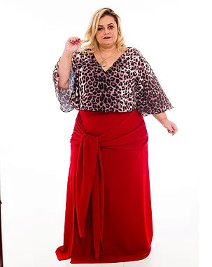 Saia Fenda Mirela Plus Size