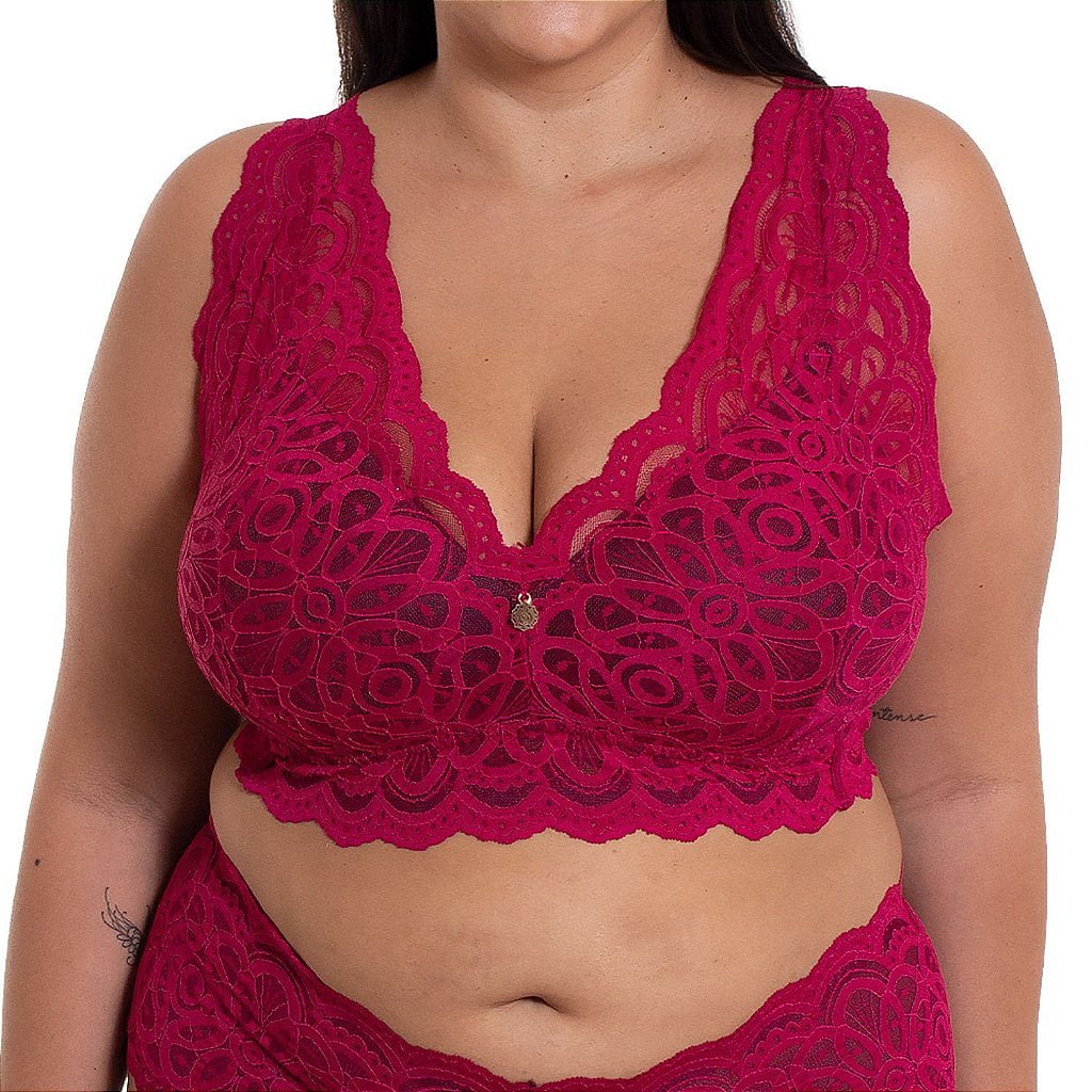 Sutiã Cropped Sissia Desejo Plus Size
