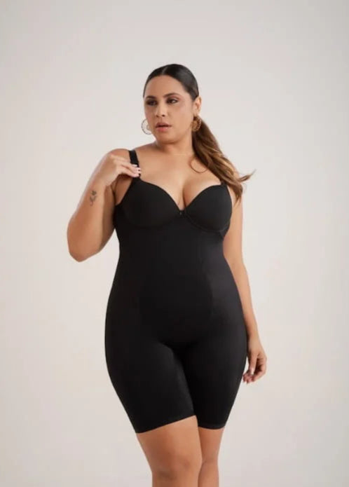 Modelador Macaquinho com Bojo Plus Size