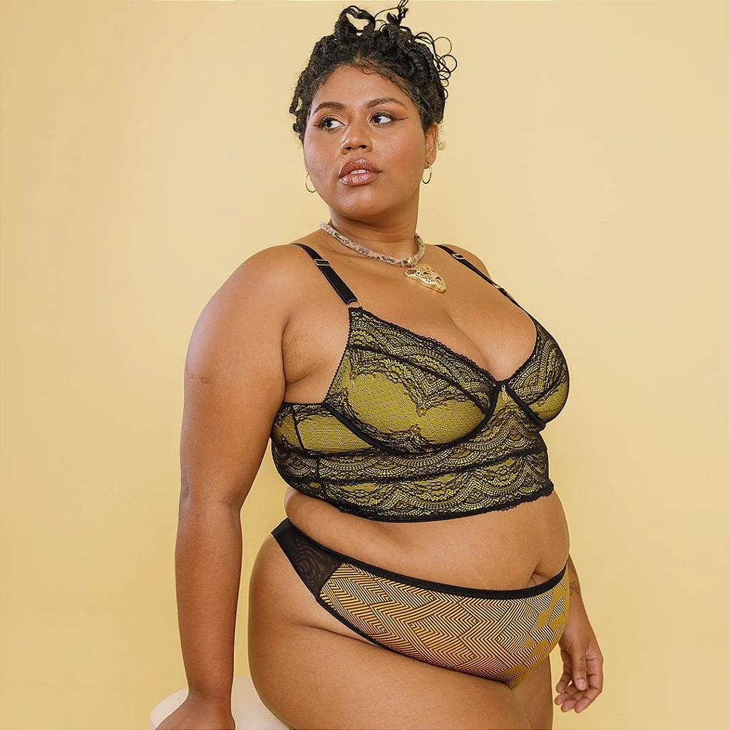 Cropped Isadora Renda Bicolor Plus Size