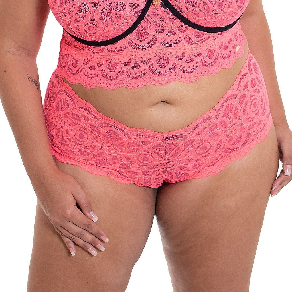 Calcinha Calecon Iris Plus Size Neon