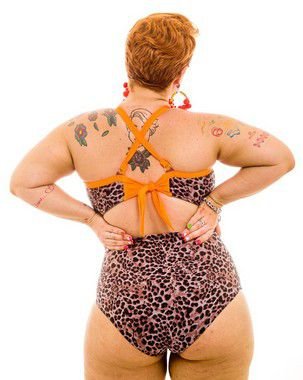 Maiô Sem Bojo Bianca Onça neon Plus Size