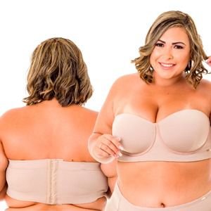 CASADINHA (PEÇAS EM PRODUCÃO) - Kit 2 peças Sutiã Tomara Que Caia Plus Size - COMPRE 2 POR R$ 299,90 (1 Nude + 1 Preto)