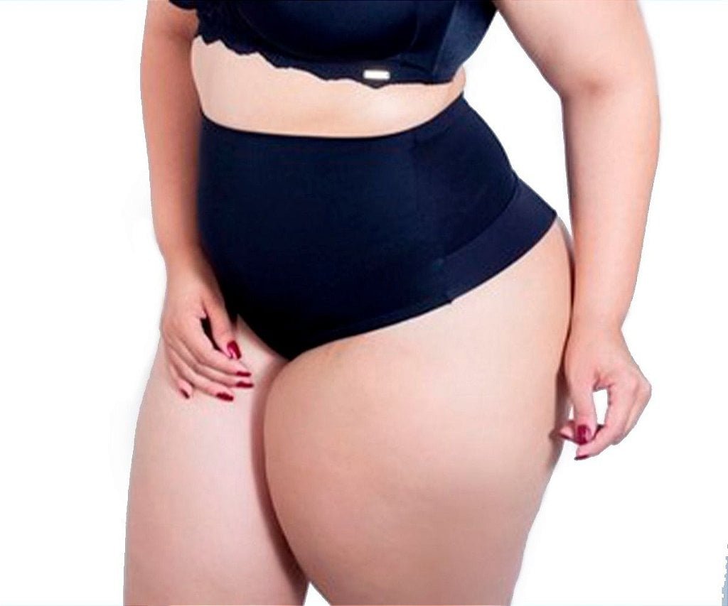 Calcinha Gabriela Cinta Hotpants Fio Dental Plus Size