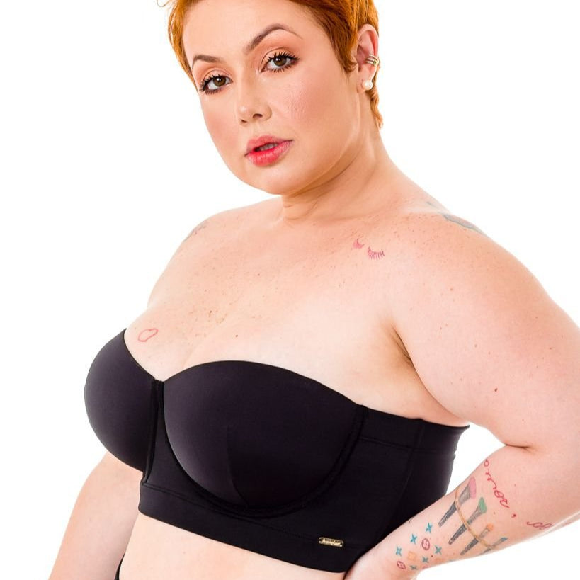 Sutiã Tomara Que Caia Costas Reduzidas Plus Size