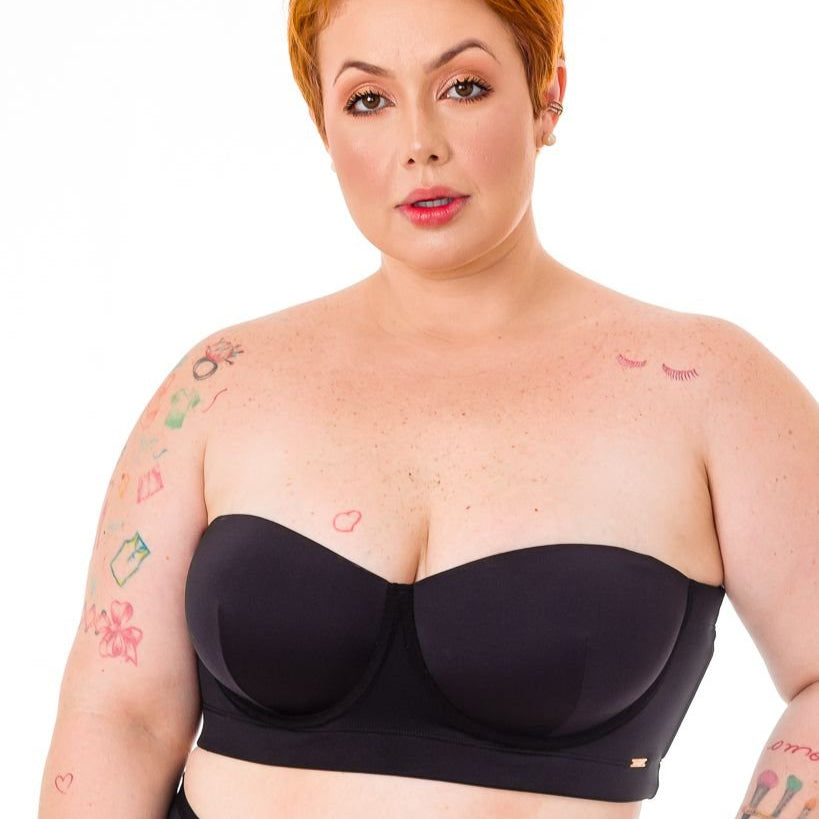Sutiã Tomara Que Caia Costas Reduzidas Plus Size