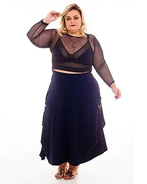 Saia Midi Helen Plus Size