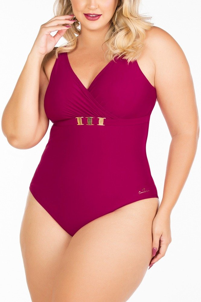 Maiô Modelador com transpassado no busto Plus Size
