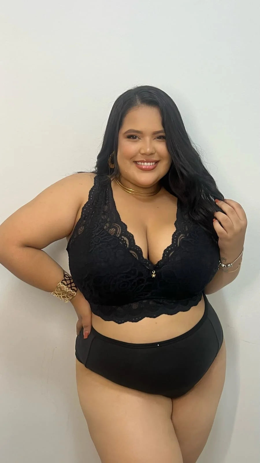 Croped Sissia Renda Plus Size