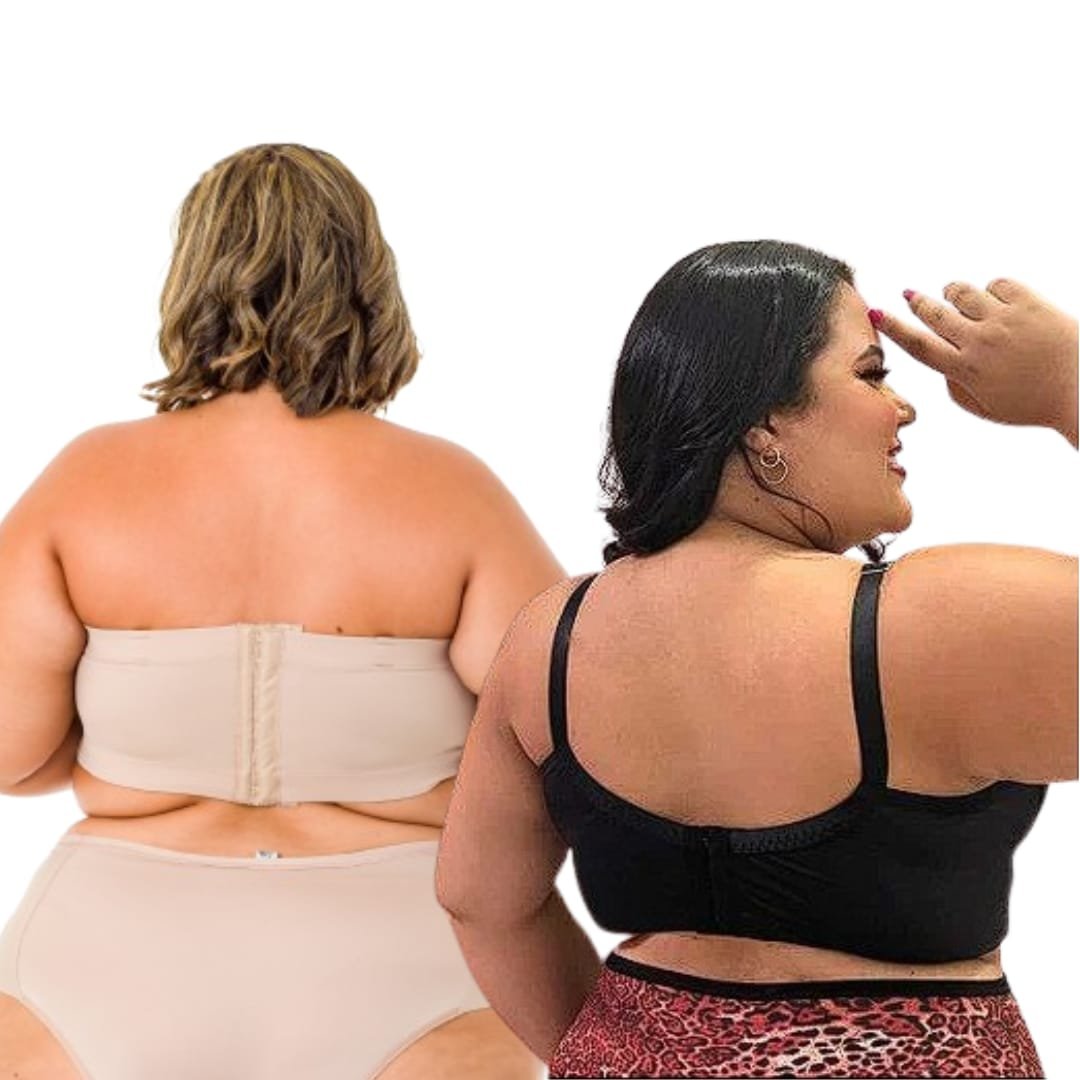 CASADINHA (PEÇAS EM PRODUÇÃO) Kit 2 peças Sutiã Plus Size - LUNA PRETO + Sutiã Tomara que Caia NUDE COMPRE 2 POR R$ 269,90