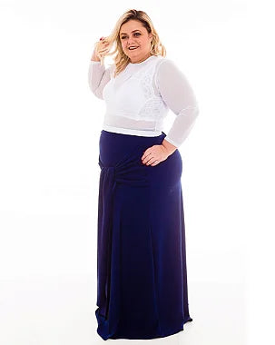 Saia Fenda Mirela Plus Size