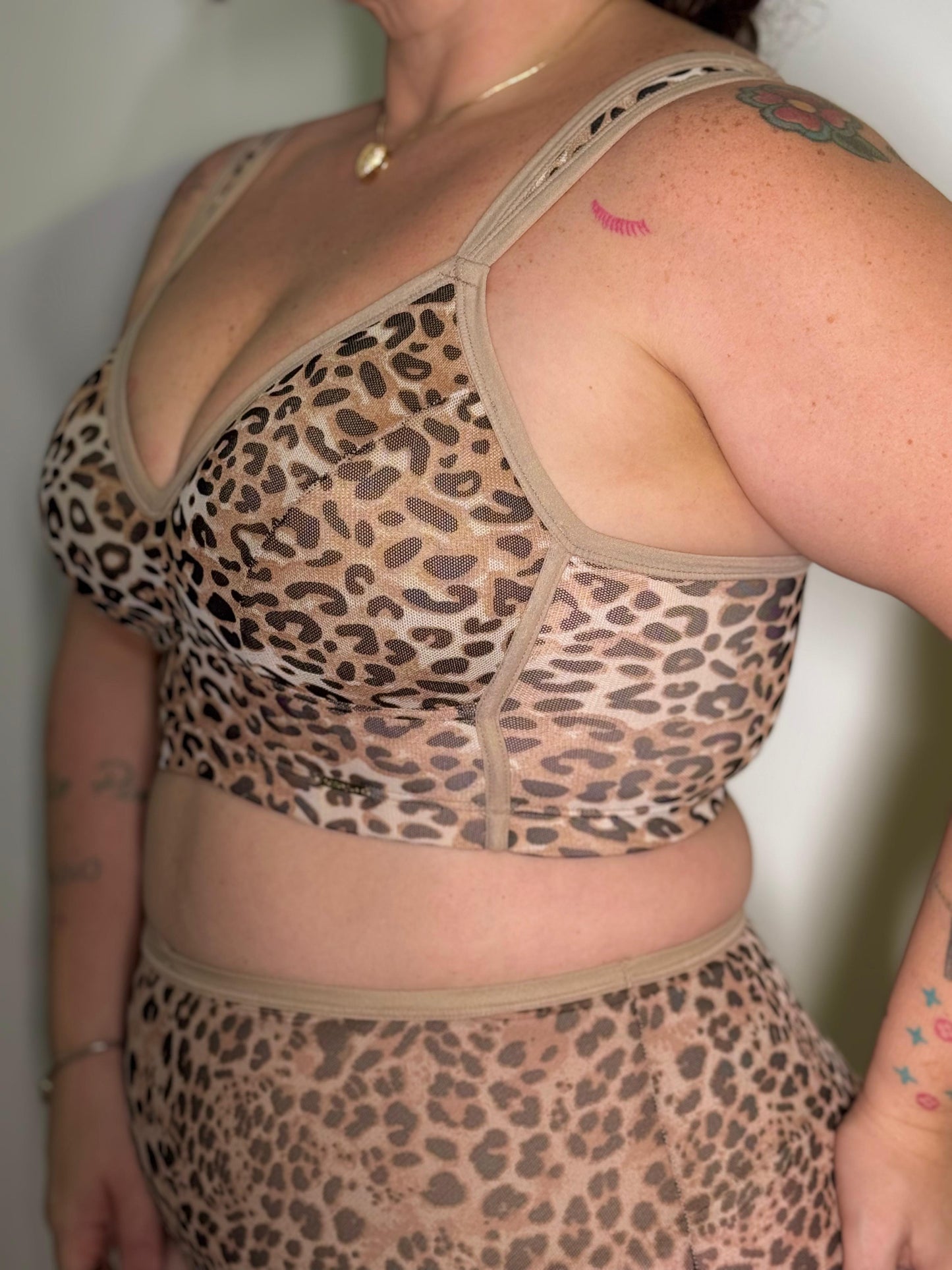 Sutiã Top Luna Animal Print Plus Size