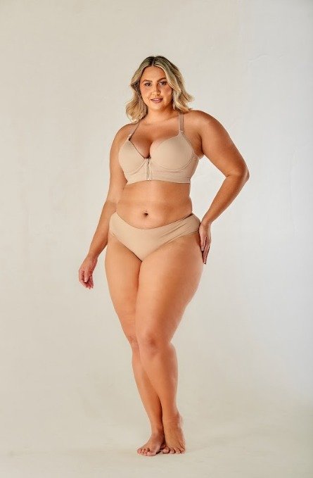 Sutiã Basico Nadador Ziper Plus Size