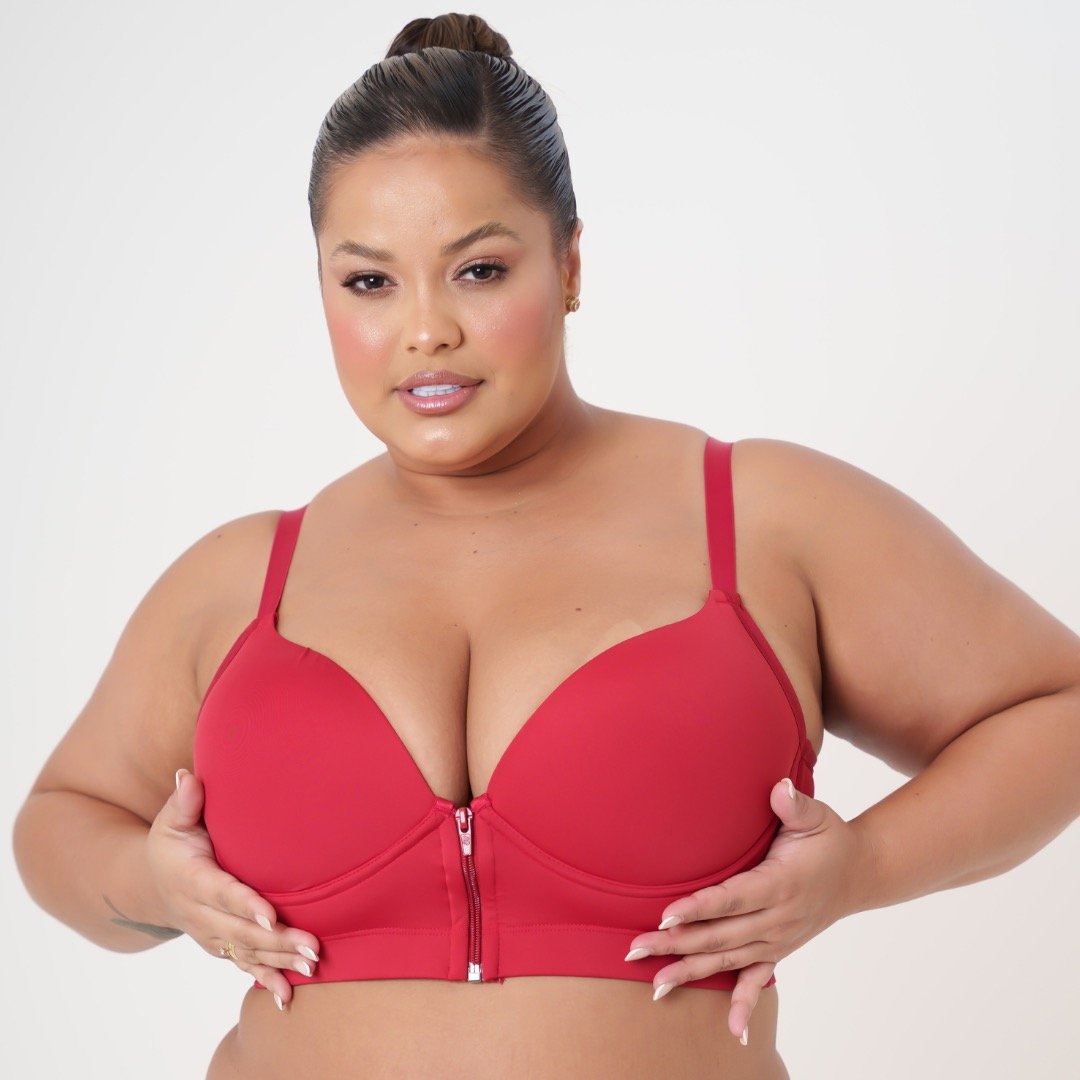 Sutiã Basico Nadador Ziper Plus Size