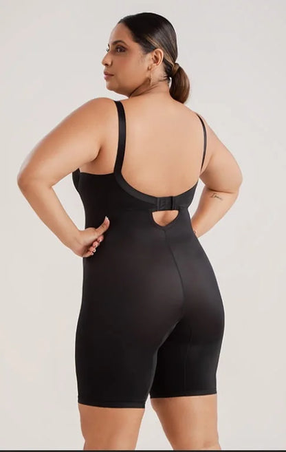 Modelador Macaquinho com Bojo Plus Size