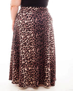 Saia Longa Clara Geometrica Plus Size