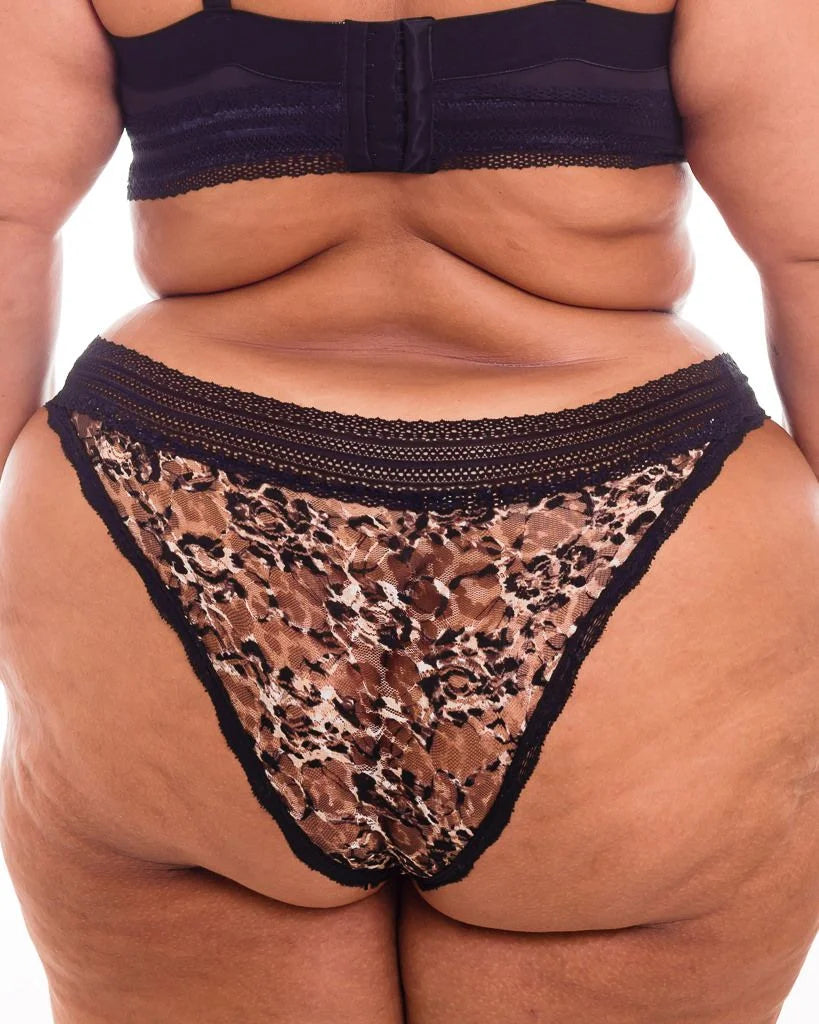 Calcinha Anne Animal Print - Plus Size