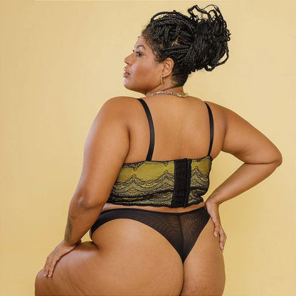 Cropped Isadora Renda Bicolor Plus Size