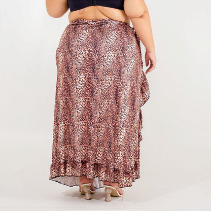 Saia Amanda onça Plus Size