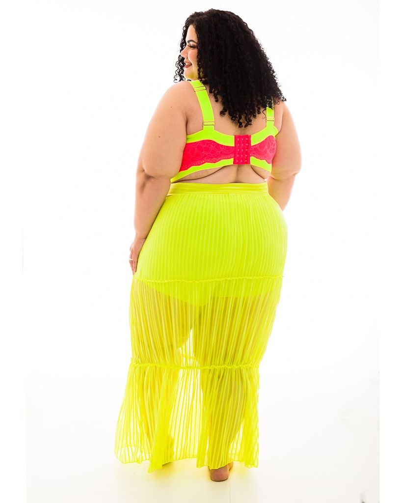 SAIA TULE LISTRAS DANI PLUS SIZE