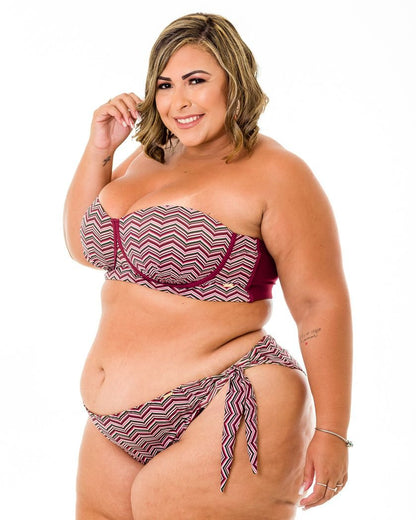 Tanga Laço Geometrico Plus Size