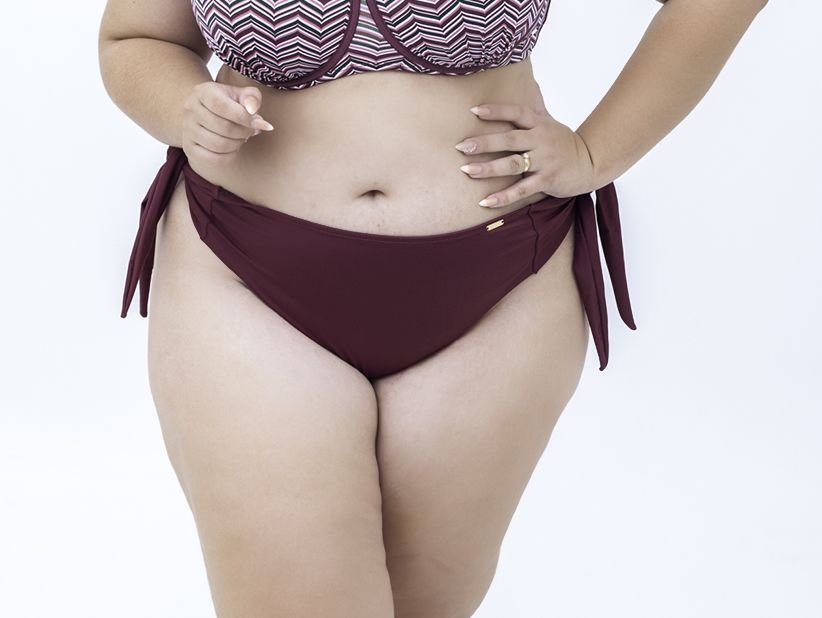 Tanga Laço Vinho Plus Size