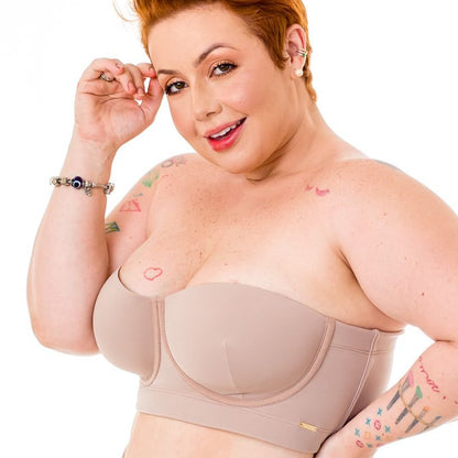 Sutiã Tomara Que Caia Costas Reduzidas Plus Size