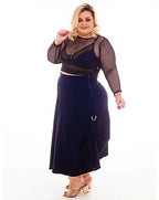 Saia Midi Helen Plus Size