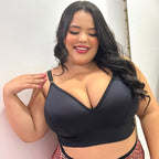 CASADINHA (PEÇAS EM PRODUÇÃO) - Kit 2 Sutiãs Top Luna Plus Size - POR R$ 249,90 - 1 PRETO 1 NUDE