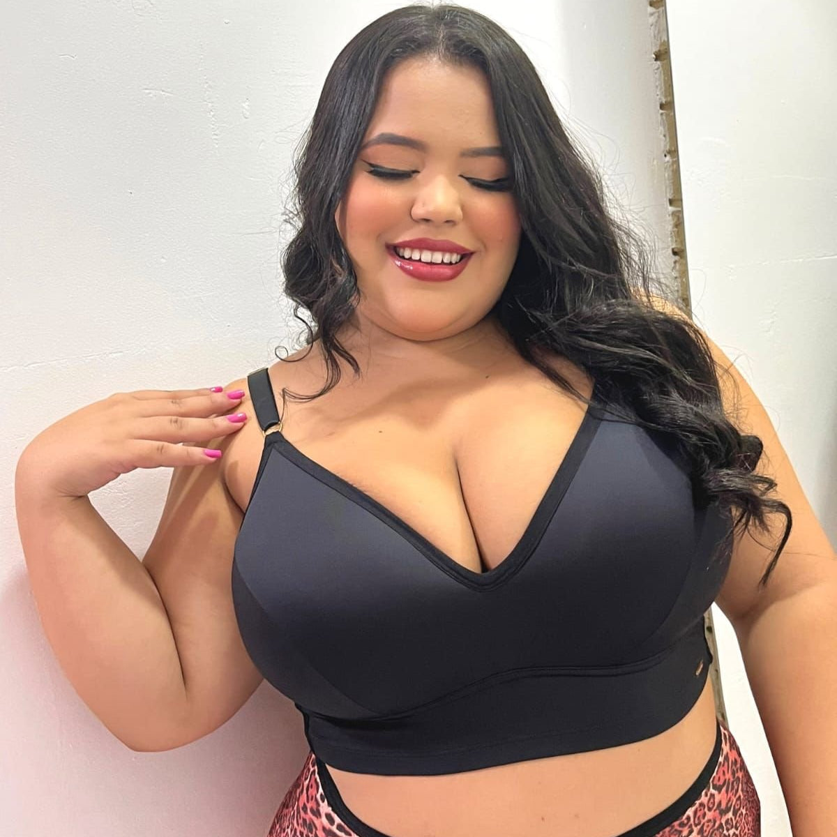 CASADINHA (PEÇAS EM PRODUÇÃO) - Kit 2 Sutiãs Top Luna Plus Size - POR R$ 249,90 - 1 PRETO 1 NUDE