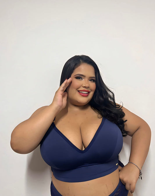 Top Luna Azul Marinho BLACK FRIDAY