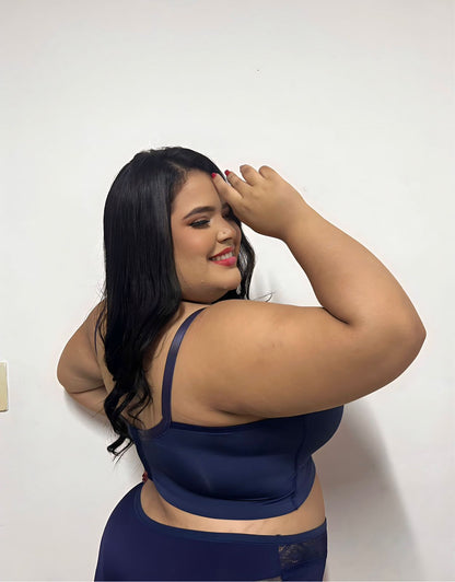 Top Luna Azul Marinho BLACK FRIDAY