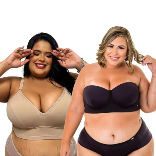 CASADINHA (PEÇAS EM PRODUÇÃO) - Kit 2 peças Plus Size Sutiã - TOP LUNA + TOMARA QUE CAIA Compre 2 por R$ 269,90