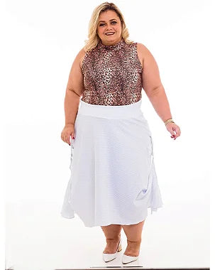 Saia Midi Helen Plus Size