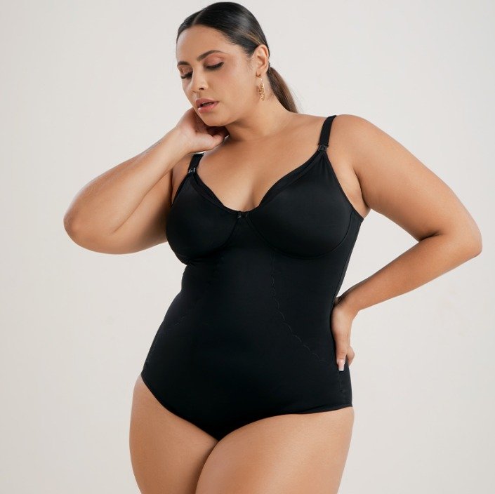 Body Modelador Amamentação - Plus Size