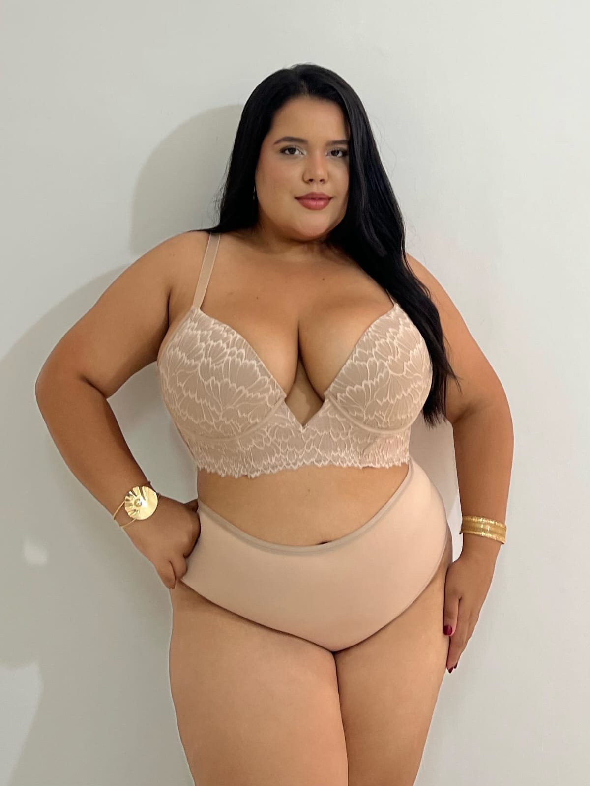 Sutiã Olivia Decote Profundo Plus Size