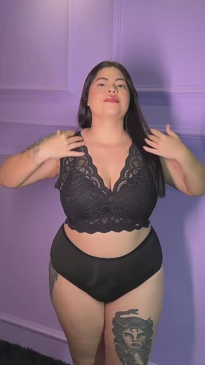Croped Sissia Renda Plus Size