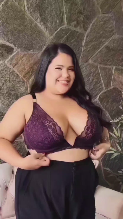 Sutiã Juliana Decote Profundo Plus Size
