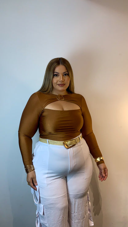 Body Manga longa Beach Gloss Curvy