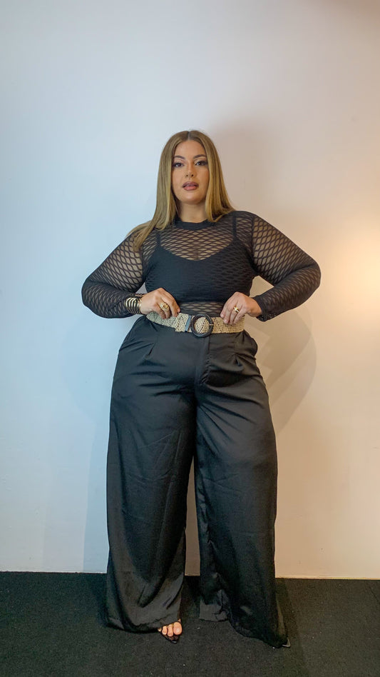 Body Tule Manga Gola Alta curvy