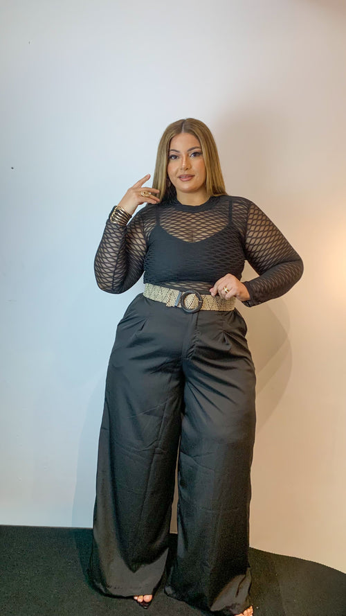 Body Tule Manga Gola Alta curvy