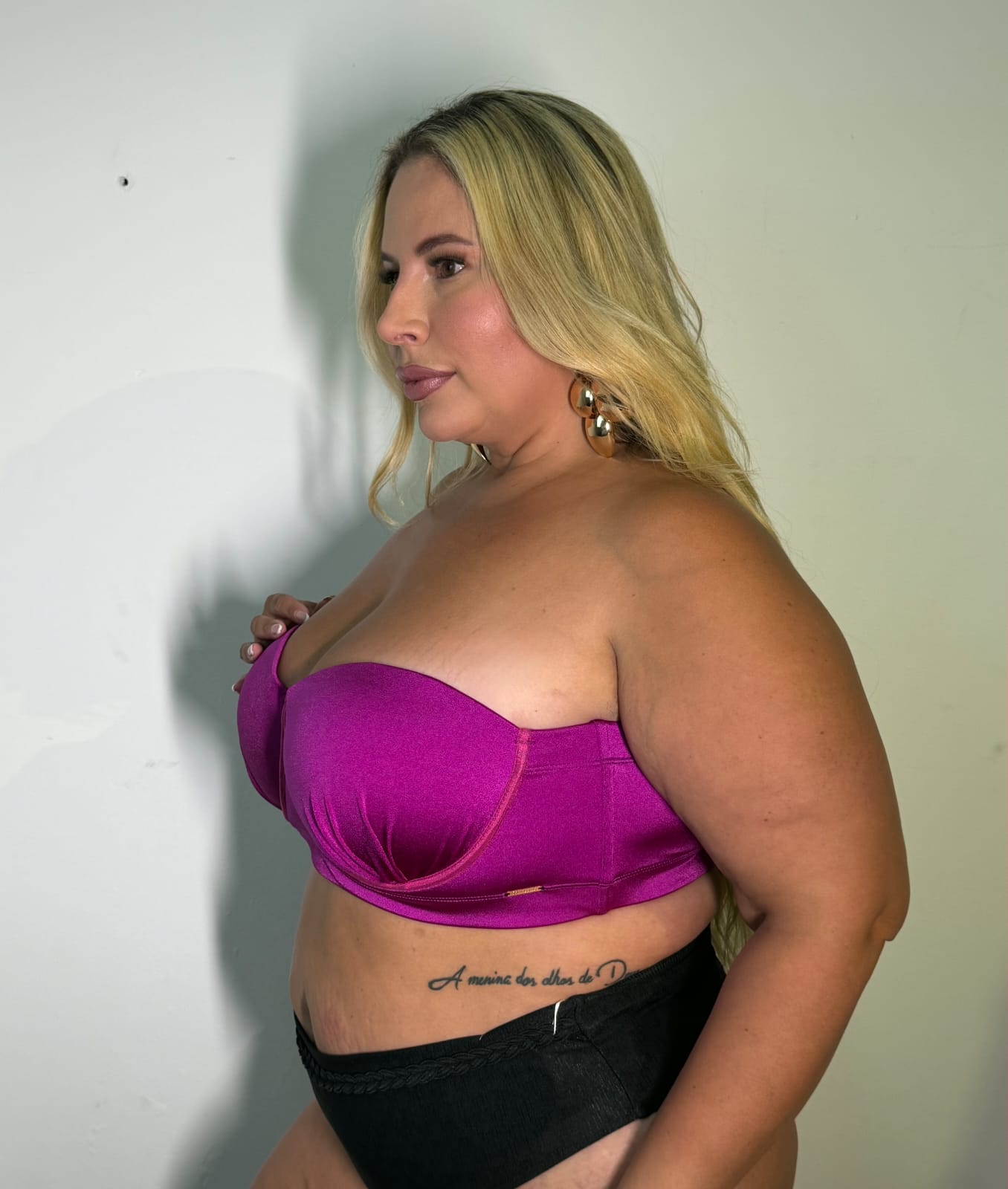 Top de biquini Tomara que caia Plus Size