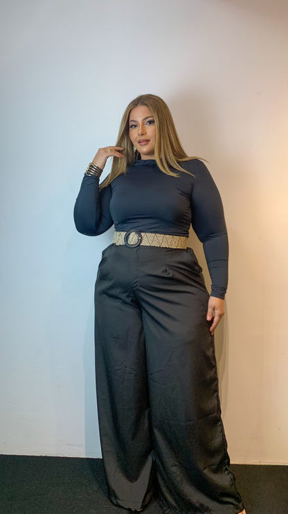 Body Manga Longa Gola Curvy