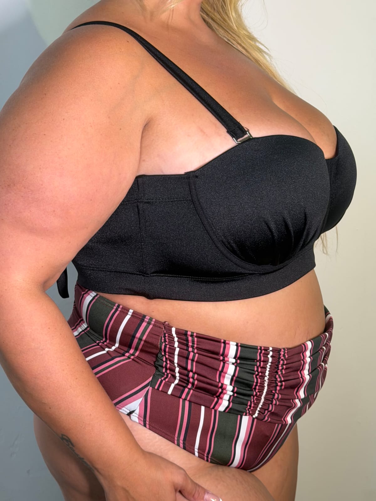 Top de biquini Tomara que caia Plus Size