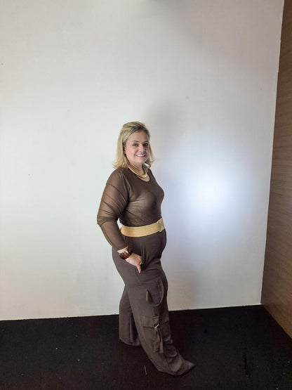 Calça Cargo Plus Size