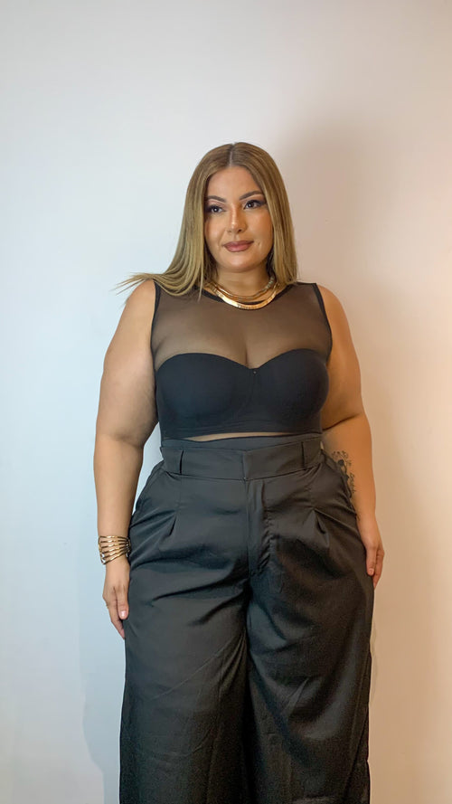 Body sem manga tule curvy