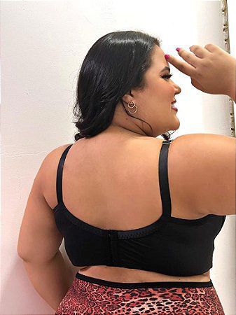 CASADINHA (PEÇAS EM PRODUÇÃO) - Kit 2 Sutiãs Top Luna Plus Size - POR R$ 214,90 - 02 PRETOS