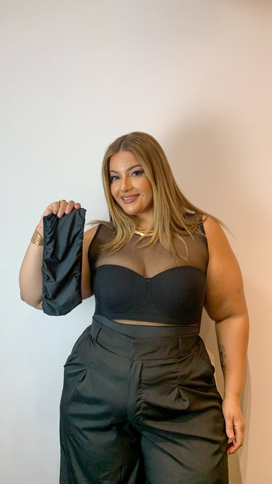 Body sem manga tule curvy