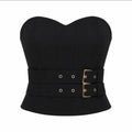 Cropped Tomara que Caia Preto Plus Size