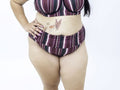 Tanga Franzida Hot pants Plus Size Listras